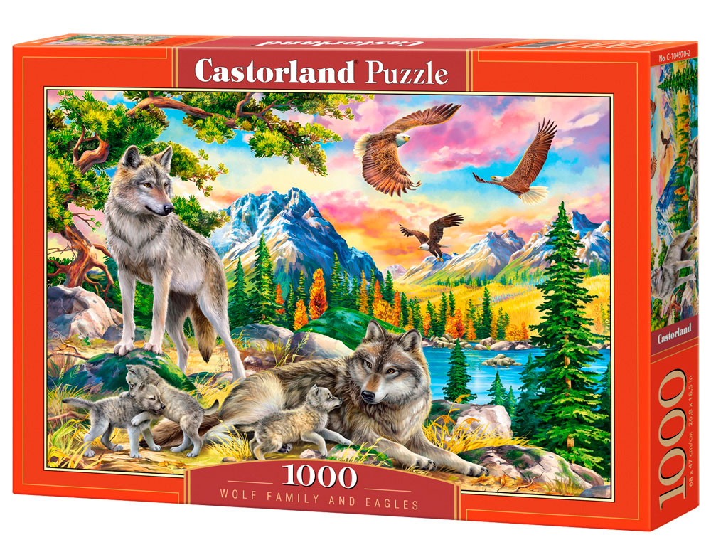 Comprar Puzzle Castorland Familia de Lobos y Águilas de 1000 Pzs