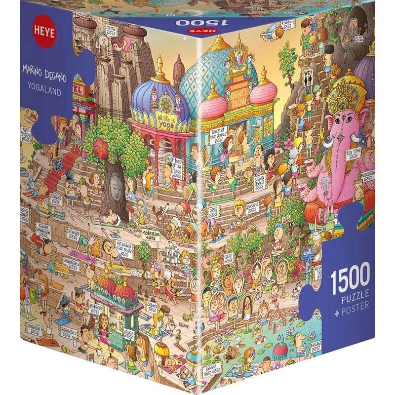 Comprar Puzzle Heye Yogaland Caja Triangular De Piezas Heye