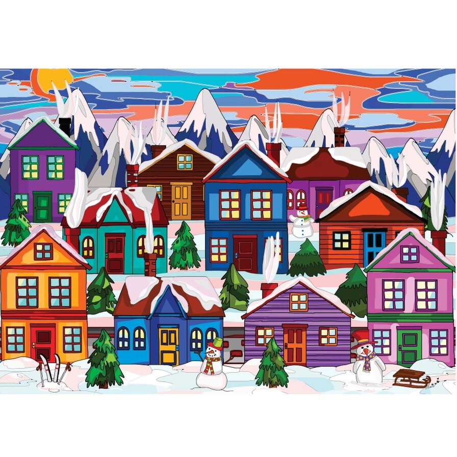 Comprar Puzzle Jacarou Nieve Muy Divertida De 1000 Piezas JACAROU JP