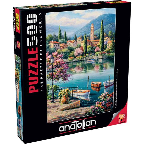 Comprar Puzzle Anatolian Tarde En El Lago Del Pueblo De 500 Piezas