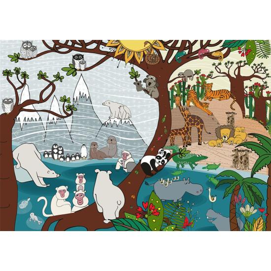 Comprar Puzzle Deico Naturaleza Verano E Invierno De Piezas