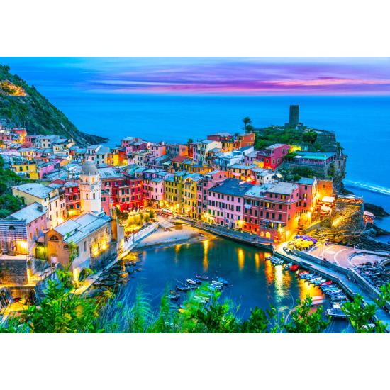 Comprar Puzzle Enjoy Vernazza Al Atardecer Cinque Terre Italia De