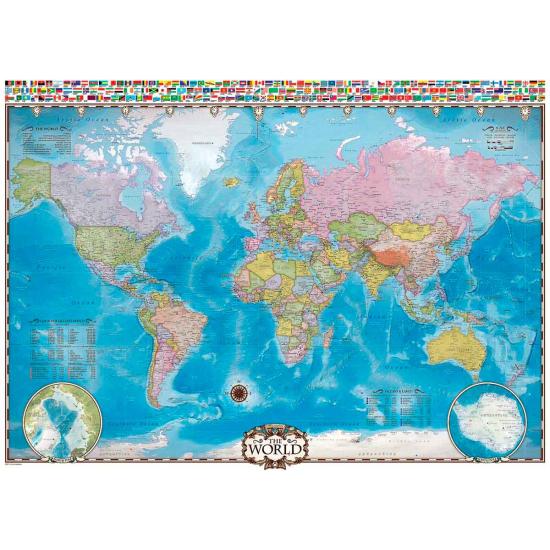 Comprar Puzzle Eurographics Mapa Del Mundo De 1000 Piezas