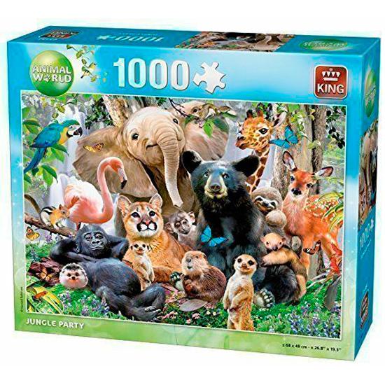 Comprar Puzzle King Fiesta En La Jungla De 1000 Piezas King 05484