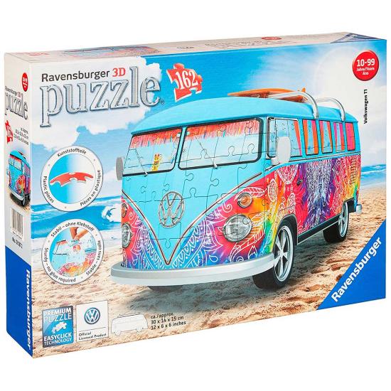 Comprar Puzzle Ravensburger Furgoneta Volkswagen Hippi 3D 162 Pieza