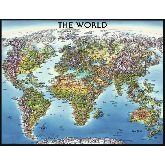 Puzzles Ravensburger Puzzle De Piezas Mapa Del Mundo Ilustrado