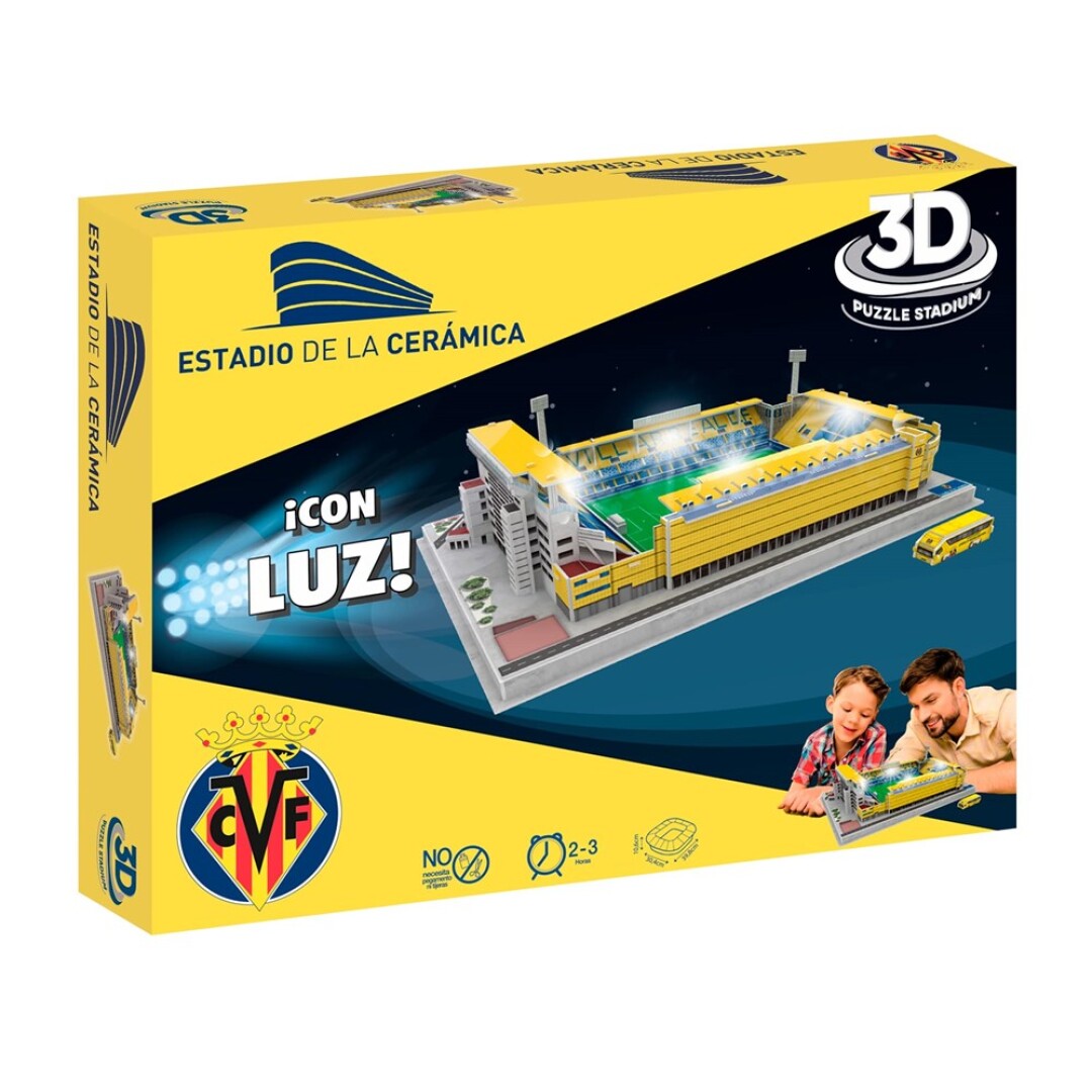 Río arriba agujas del reloj Monarquía Comprar Puzzle 3D Estadio de la Cerámica Villarreal CF con Luz -  Eleven-15310