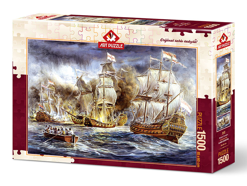 Comprar Puzzle Art Puzzle Batalla de Barcos en el de 1500 Piezas - Art-Puzzle-4549
