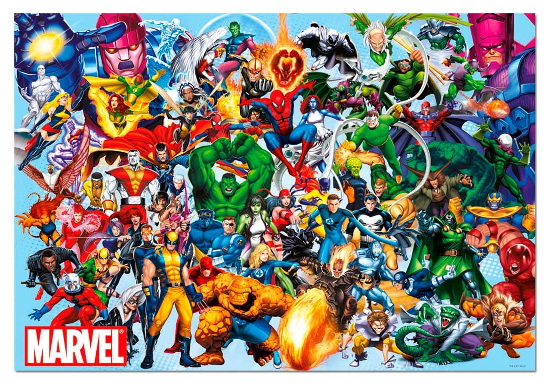 Puzzle Los Héroes de Marvel de 1000 Piezas - PZ-1191183BO