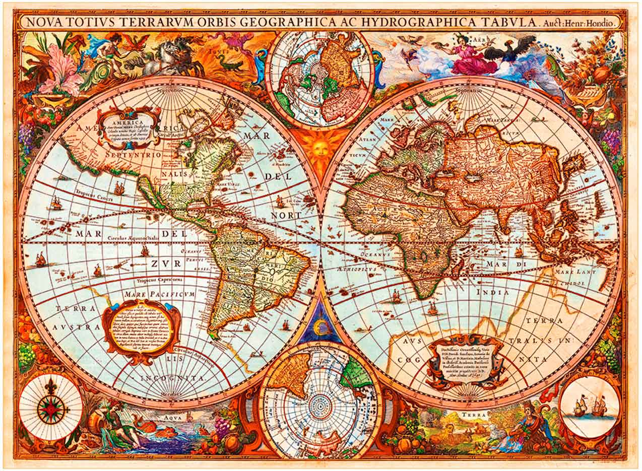 Comprar Puzzle Grafika Mapa del Mundo Antiguo de 3000 Piezas - Grafika-02988