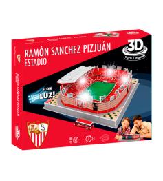 Puzzle 3D Estadio Ramón Sánchez Pizjuán Sevilla FC con Luz