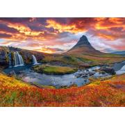 Puzzle Alipson Cascada Kirkjufellsfoss, Islandia de 500 Piezas