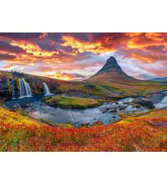 Puzzle Alipson Cascada Kirkjufellsfoss, Islandia de 500 Piezas