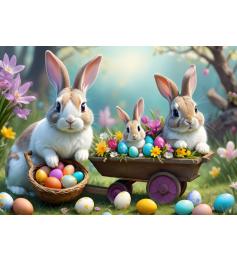 Puzzle Alipson Conejitos de Pascua de 500 Piezas