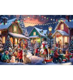 Puzzle Bluebird Barrio en Navidad de 1000 Piezas Puzzle Bluebird Barrio en Navidad de 1000 Piezas
