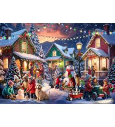 Puzzle Bluebird Barrio en Navidad de 2000 Piezas Puzzle Bluebird Barrio en Navidad de 2000 Piezas