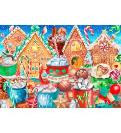 Puzzle Bluebird Bastones De Caramelo y Cacao de 1000 Piezas Puzzle Bluebird Bastones De Caramelo y Cacao de 1000 Piezas