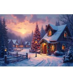 Puzzle Bluebird Cabaña en Navidad 500 Piezas Puzzle Bluebird Cabaña en Navidad 500 Piezas