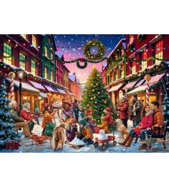 Puzzle Bluebird Calle en Navidad de 2000 Piezas Puzzle Bluebird Calle en Navidad de 2000 Piezas
