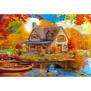 Puzzle Bluebird Casa del Lago de 1000 Piezas