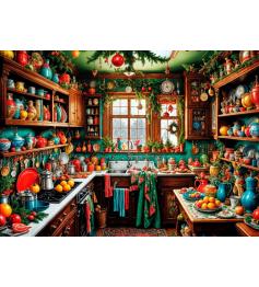 Puzzle Bluebird Cocina Campestre Navideña de 1500 Piezas Puzzle Bluebird Cocina Campestre Navideña de 1500 Piezas