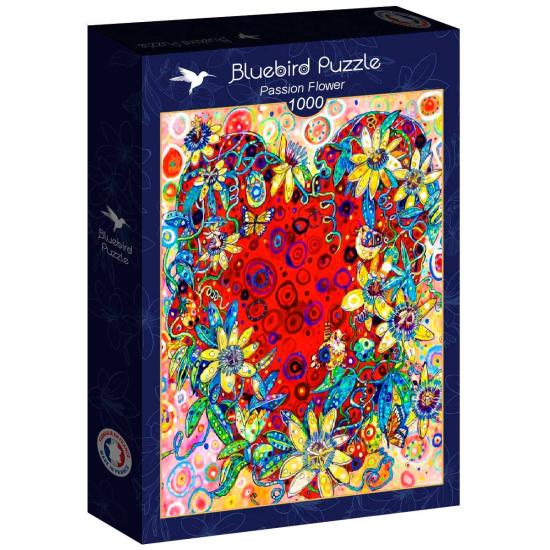 Puzzle Bluebird Flor de la Pasión de 1000 Piezas Puzzle Bluebird Flor de la Pasión de 1000 Piezas