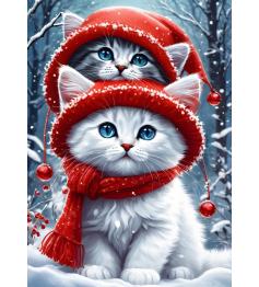 Puzzle Bluebird Gatitos en Invierno XXL de 300 Piezas