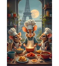 Puzzle Bluebird Pequeños Chefs de París de 1000 Piezas Puzzle Bluebird Pequeños Chefs de París de 1000 Piezas