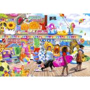 Puzzle Bluebird Tienda De Playa de 2000 Piezas