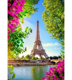 Puzzle Bluebird Torre Eiffel En Primavera de 500 Piezas