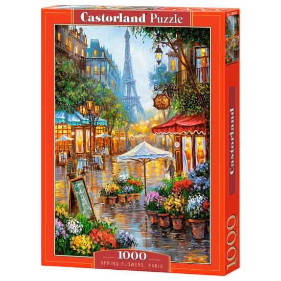 Comprar Puzzle Castorland Flores De Primavera, París De 1000 Piezas ...