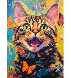 Puzzle Castorland Gato Feliz de 260 Piezas