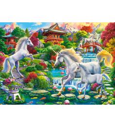 Puzzle Castorland Jardín de Unicornios de 260 Piezas