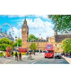 Puzzle Castorland Mañana Ocupada en Londres de 1000 Pzs