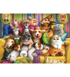 Puzzle Castorland Mascotas Juguetonas de 60 Piezas
