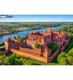 Puzzle Castorland Vista del Castillo de Malbork, Polonia de 500