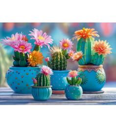 Puzzle Cherry Pazzi Cactus Florecidos de 1000 Piezas