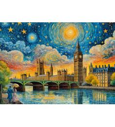 Puzzle Cherry Pazzi Cielo Impresionista sobre Londres de 1000 Pz