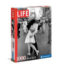 Puzzle Clementoni Life Beso en Times Square de 1000 Piezas