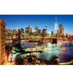 Puzzle Clementoni Luces del Puente de Brooklyn 6000 Piezas Puzzle Clementoni Luces del Puente de Brooklyn 6000 Piezas