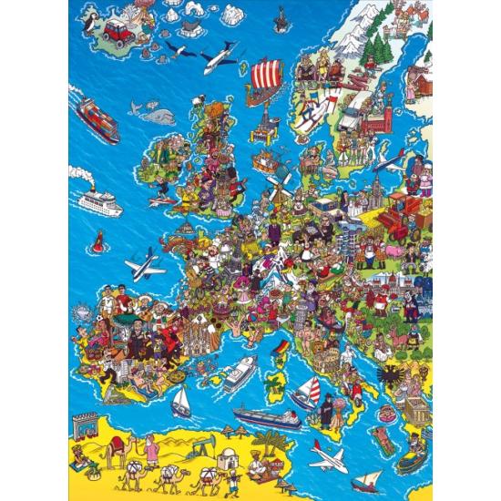 Comprar Puzzle Clementoni Mapa De Europa De 1000 Piezas - Clementoni-39384