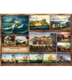 Puzzle Cobble Hill Barcos de Thomas Chambers de 1000 Piezas