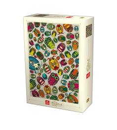 Puzzle Deico Búhos de Colores de 1000 Piezas