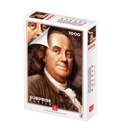 Puzzle Deico Retrato de Benjamin Franklin de 1000 Piezas