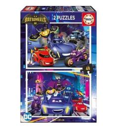 Puzzle Educa Batwheels de 2 x 48 Piezas