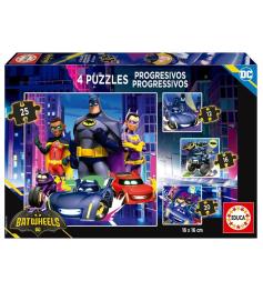 Puzzle Educa Batwheels Progresivo 12+16+20+25 Pzs