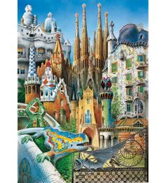 Puzzle Educa Collage Gaudí (Piezas Miniaturas) de 1000 Piezas