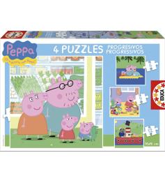 Puzzle Educa Peppa Pig Progresivo 6+9+12+16