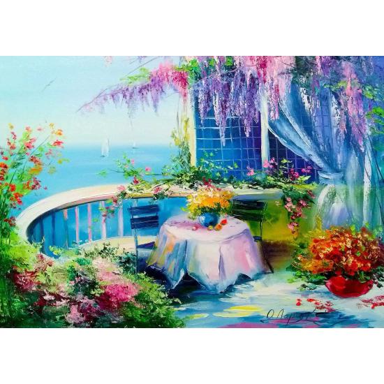 Puzzle Enjoy Balcón Florido de 1000 Piezas Puzzle Enjoy Balcón Florido de 1000 Piezas