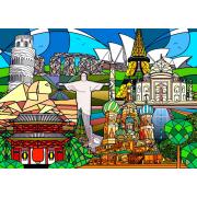 Puzzle Enjoy Monumentos Mundiales de 1000 Piezas